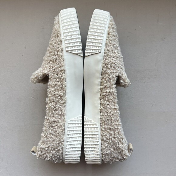 Splendid Tulia Tan Beiege Faux Fur Slip On Sneaker Shoes Women’s Size 8 M - Picture 2 of 16